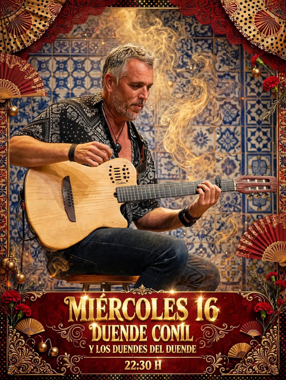 Cartel del concierto El Duende, Conil, Miércoles 16 de septiembre