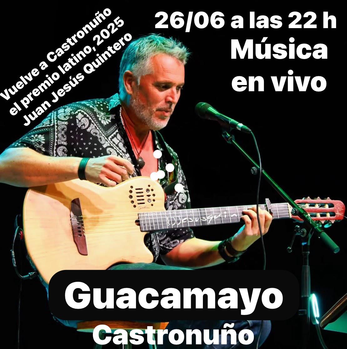 Cartel del concierto en Guacamayo, Castronuño, 26 de junio